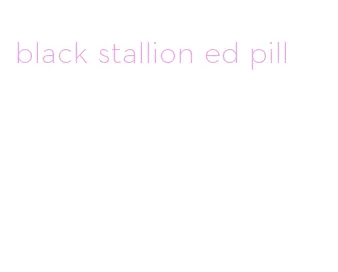 black stallion ed pill