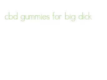 cbd gummies for big dick