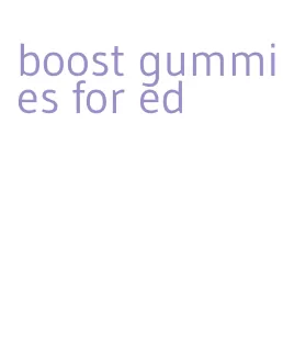 boost gummies for ed