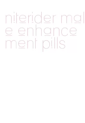 niterider male enhancement pills