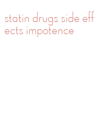 statin drugs side effects impotence