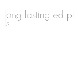 long lasting ed pills