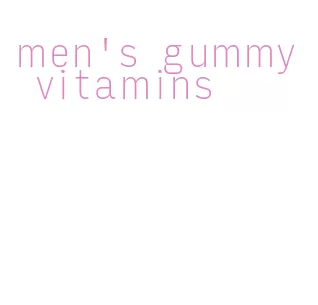 men's gummy vitamins