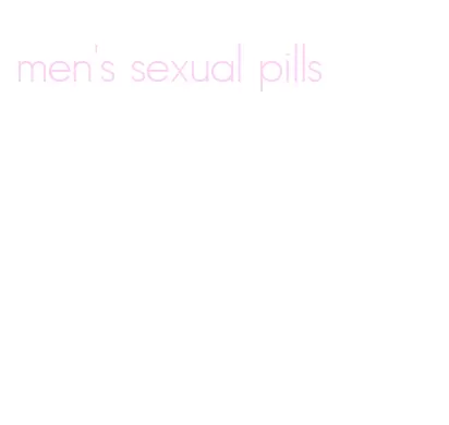 men's sexual pills