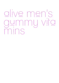 alive men's gummy vitamins