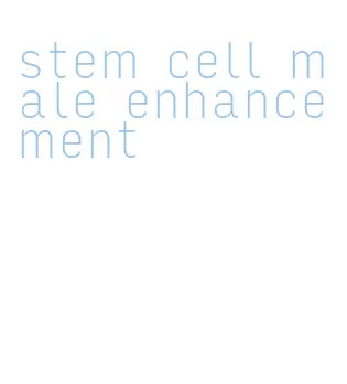 stem cell male enhancement