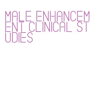 male enhancement clinical studies