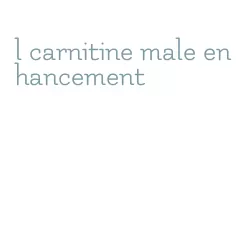 l carnitine male enhancement