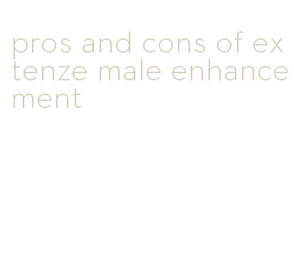 pros and cons of extenze male enhancement