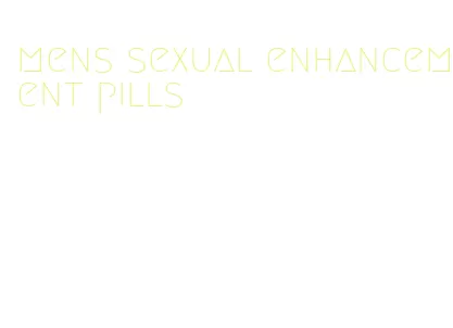 mens sexual enhancement pills