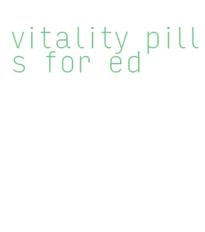 vitality pills for ed