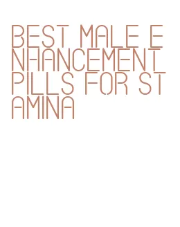 best male enhancement pills for stamina