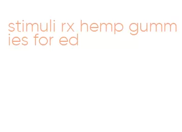 stimuli rx hemp gummies for ed