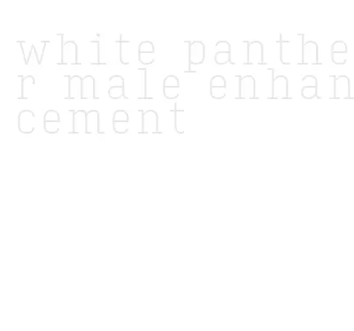 white panther male enhancement