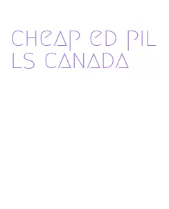 cheap ed pills canada