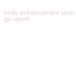 male enhancement sponge secret