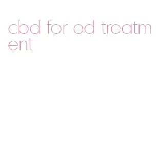 cbd for ed treatment