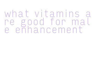 what vitamins are good for male enhancement