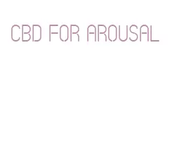 cbd for arousal