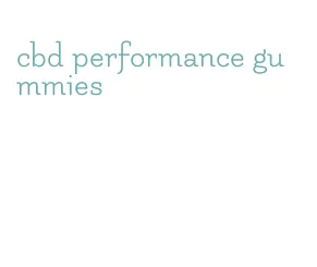 cbd performance gummies