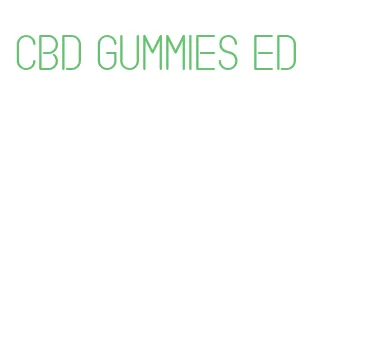 cbd gummies ed