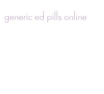 generic ed pills online