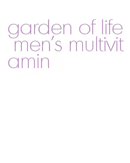 garden of life men's multivitamin