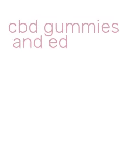 cbd gummies and ed