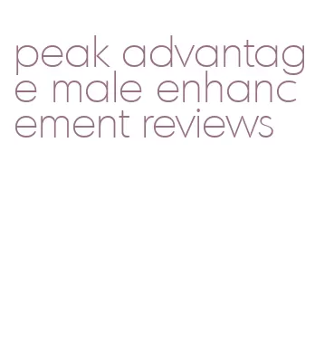 peak advantage male enhancement reviews