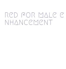 red for male enhancement