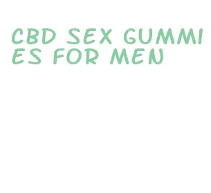 cbd sex gummies for men