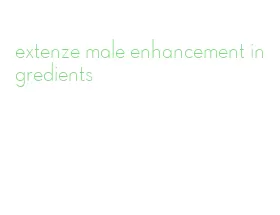 extenze male enhancement ingredients