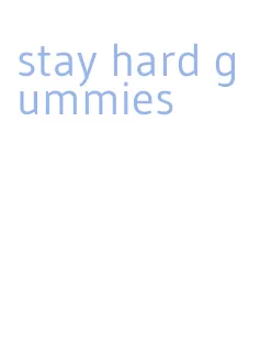 stay hard gummies