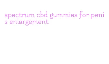 spectrum cbd gummies for penis enlargement