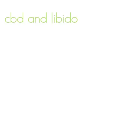 cbd and libido