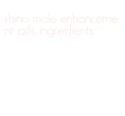 rhino male enhancement pills ingredients