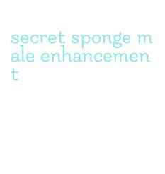 secret sponge male enhancement