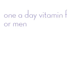 one a day vitamin for men