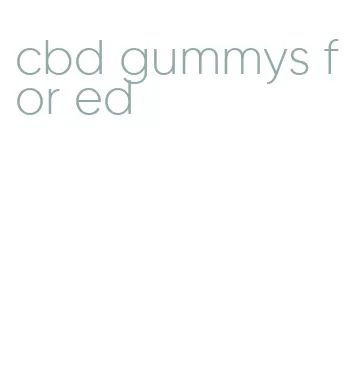 cbd gummys for ed