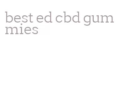 best ed cbd gummies