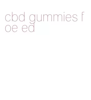 cbd gummies foe ed