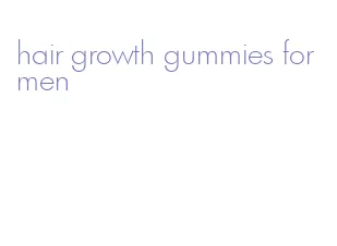 hair growth gummies for men