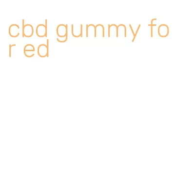 cbd gummy for ed