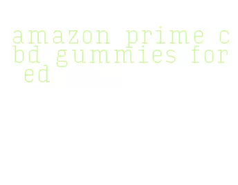 amazon prime cbd gummies for ed