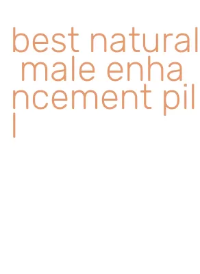 best natural male enhancement pill