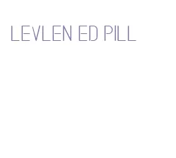 levlen ed pill