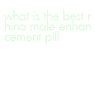 what is the best rhino male enhancement pill