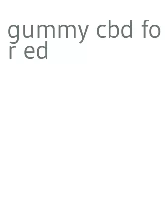 gummy cbd for ed