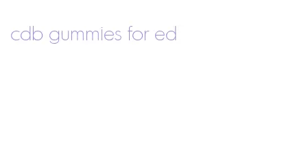 cdb gummies for ed