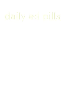 daily ed pills